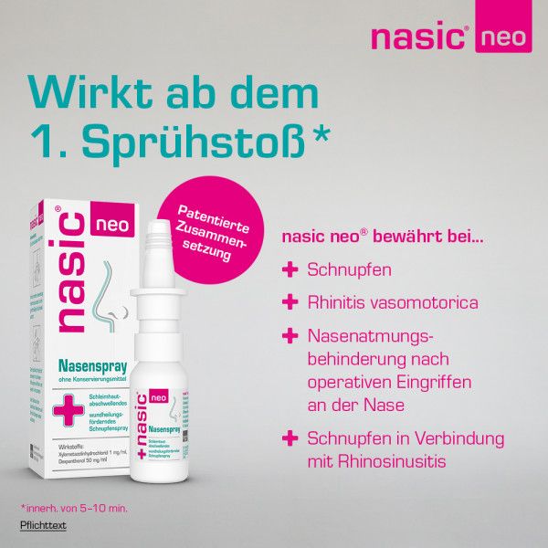 Bodyguardapotheke NASIC Neo Nasenspray