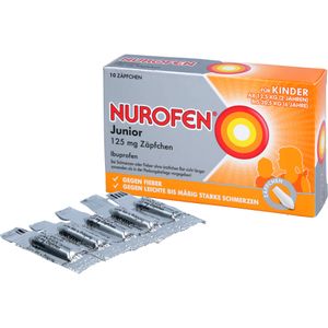Bodyguardapotheke NUROFEN Junior 125 Mg Zäpfchen