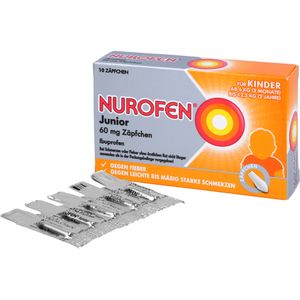 Bodyguardapotheke NUROFEN Junior 60 Mg Zäpfchen