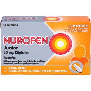bodyguardapotheke NUROFEN Junior 60 mg Zäpfchen