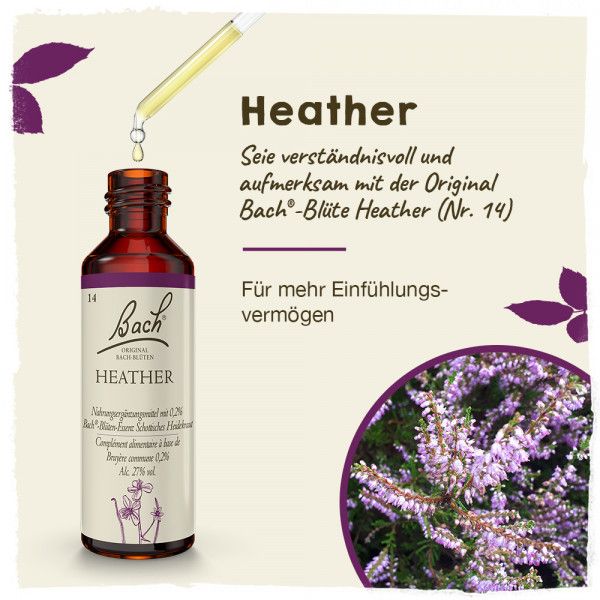 Bodyguardapotheke Original Bachblüten Heather 20ml