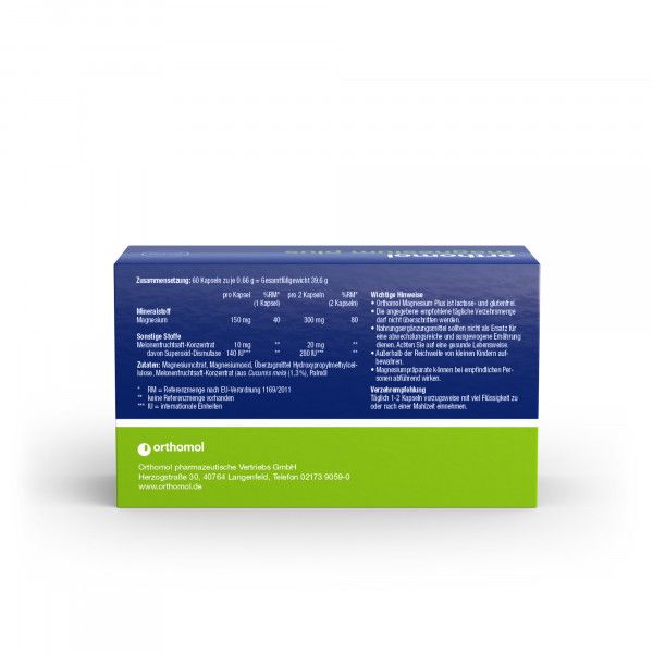 Bodyguardapotheke ORTHOMOL Magnesium Plus Kapseln