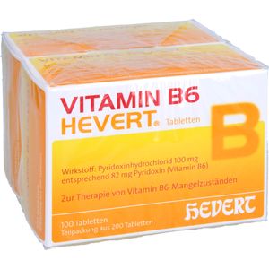 Bodyguardapotheke VITAMIN B6 HEVERT Tabletten