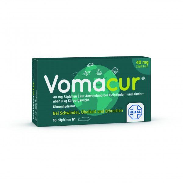 Bodyguardapotheke VOMACUR 40 Zäpfchen