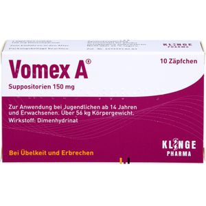 bodyguardapotheke VOMEX A 150 mg Zäpfchen