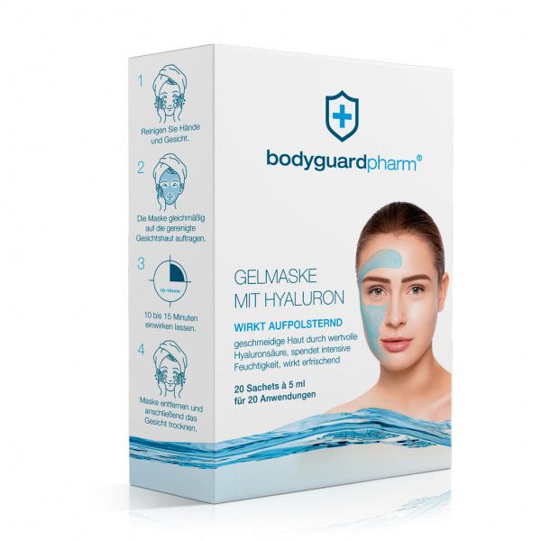 bodyguardapotheke BODYGUARDPHARM HYALURON GEL Maske 10 St