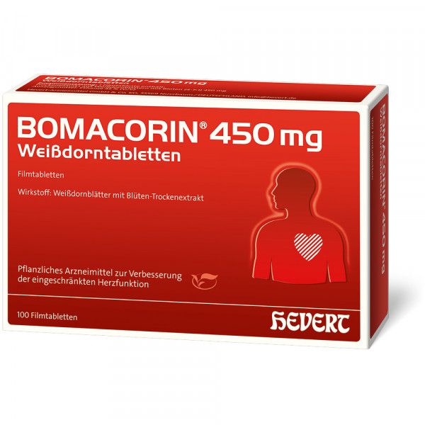 bodyguardapotheke BOMACORIN 450 mg Weißdorntabletten