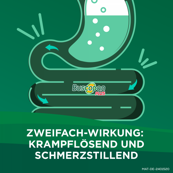 Bodyguardapotheke BUSCOPAN Plus Filmtabletten Mit Paracetamol Bei Stärkeren Schmerzen Und Krämpfen Im Bauchbereich