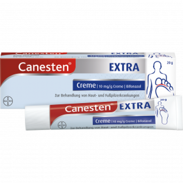 Bodyguardapotheke CANESTEN Extra Creme 10 Mg/g Zur Behandlung Von Hautpilz Und Fußpilz