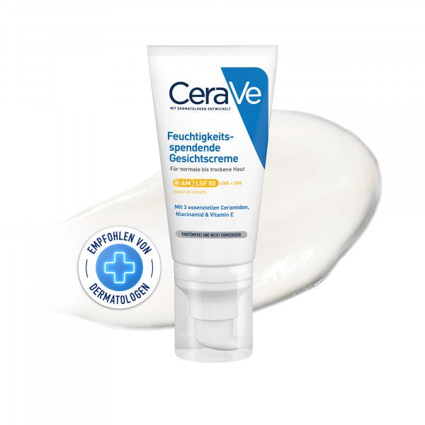 bodyguardapotheke CERAVE feuchtigkeitsspendende Gesichtscreme SPF 50