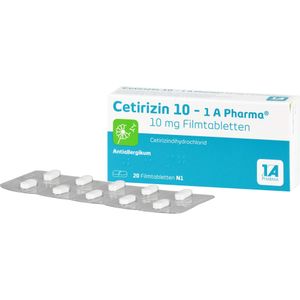 Bodyguardapotheke CETIRIZIN 10-1A Pharma Filmtabletten