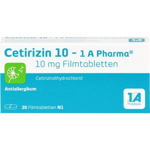 bodyguardapotheke CETIRIZIN 10-1A Pharma Filmtabletten