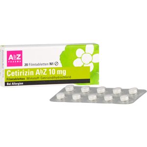 Bodyguardapotheke CETIRIZIN AbZ 10 Mg Filmtabletten