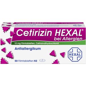 bodyguardapotheke CETIRIZIN HEXAL Filmtabletten bei Allergien