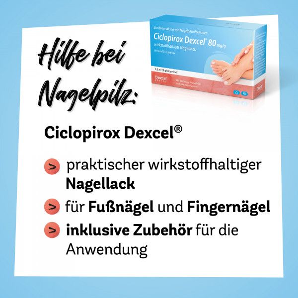 Bodyguardapotheke CICLOPIROX Dexcel Gegen Nagelpilz 80 Mg/g Wirkstoffhaltiger Nagellack