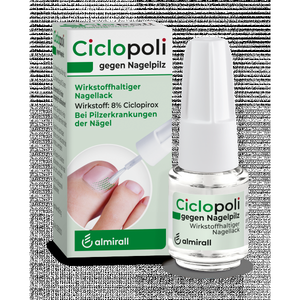 bodyguardapotheke CICLOPOLI gegen Nagelpilz wirkstoffhalt.Nagellack