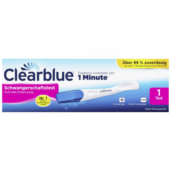 Bodyguardapotheke CLEARBLUE Schwangerschaftstest Schnelle Erkennung