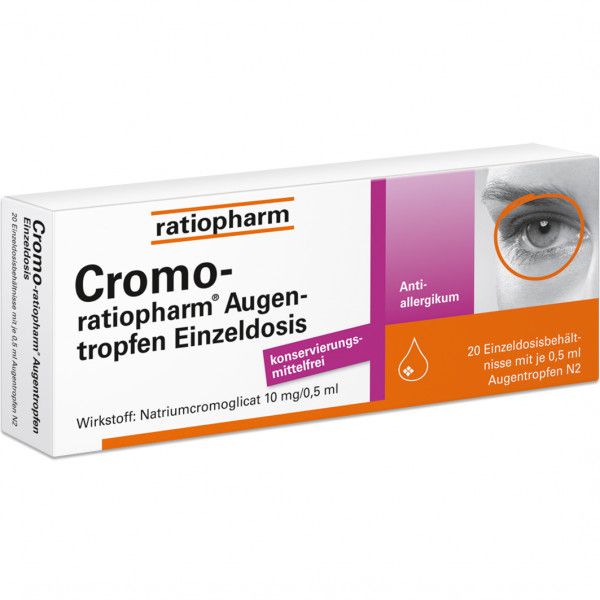 bodyguardapotheke CROMO-RATIOPHARM Augentropfen Einzeldosis