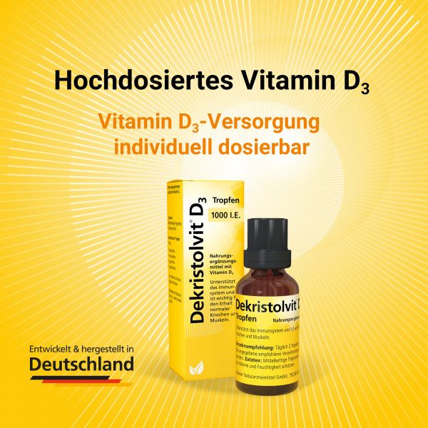 Bodyguardapotheke DEKRISTOLVIT D3 1.000 I.E. Tropfen