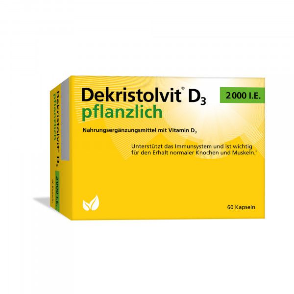 bodyguardapotheke DEKRISTOLVIT D3 2000 I.E. pflanzlich Kapseln bodyguardapotheke DEKRISTOLVIT D3 2000 I.E. pflanzlich Kapseln