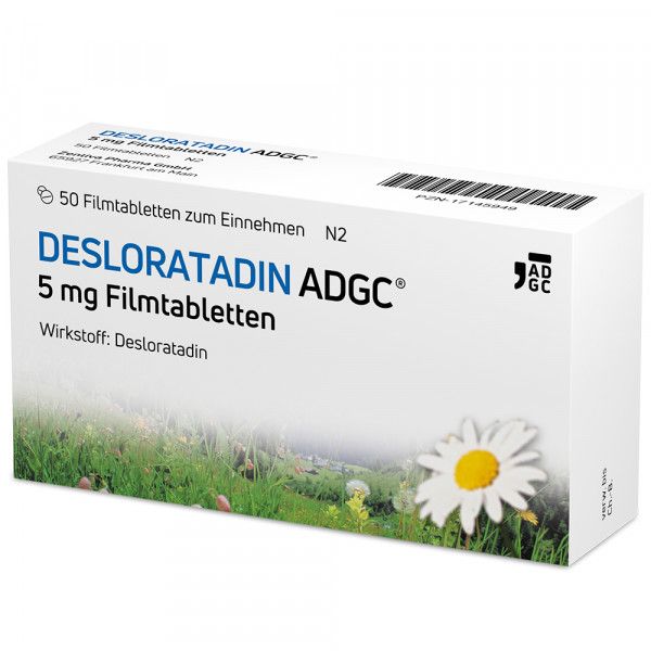 bodyguardapotheke DESLORATADIN ADGC 5 mg Filmtabletten