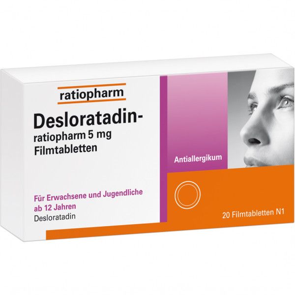 bodyguardapotheke DESLORATADIN-ratiopharm 5 mg Filmtabletten