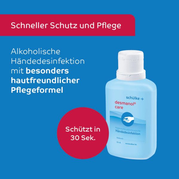 Bodyguardapotheke DESMANOL Care Alkoholische Händedesinfektion