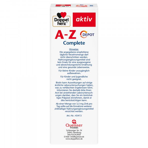 Bodyguardapotheke DOPPELHERZ A-Z Complete Depot Tabletten
