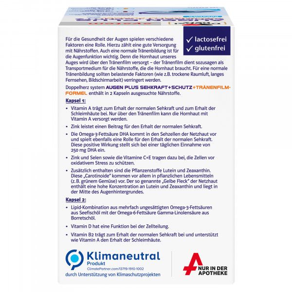 Bodyguardapotheke DOPPELHERZ Augen Plus Sehkraft+Schutz System Kaps