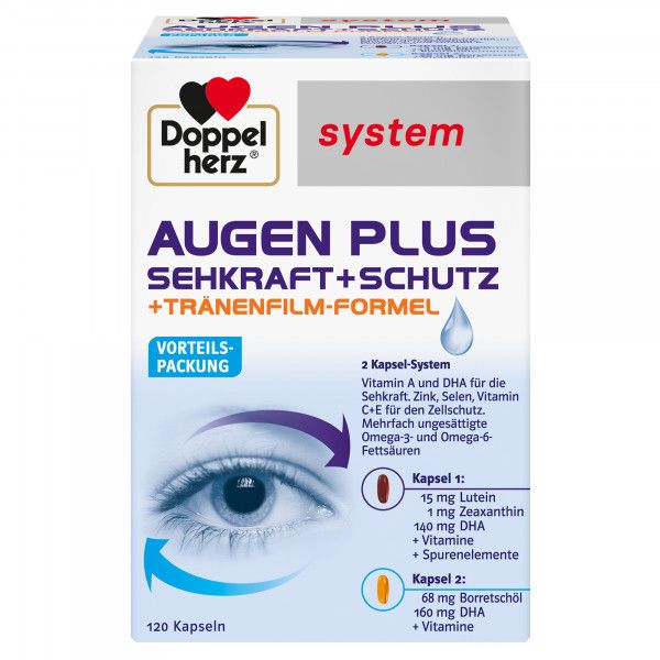 bodyguardapotheke DOPPELHERZ Augen plus Sehkraft+Schutz system Kaps
