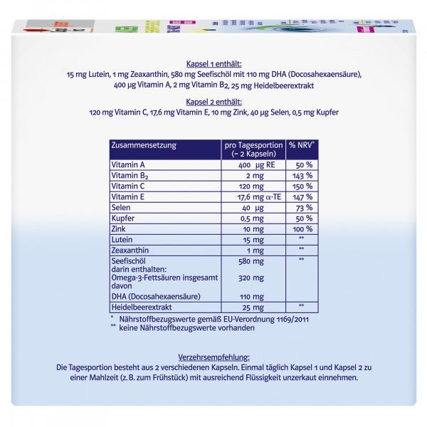 Bodyguardapotheke DOPPELHERZ Augen Sehkraft + Schutz Tag Und Nacht