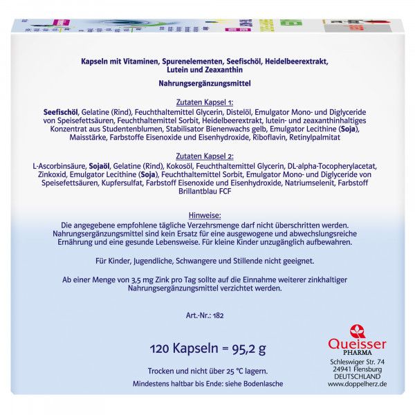 Bodyguardapotheke DOPPELHERZ Augen Sehkraft + Schutz Tag Und Nacht