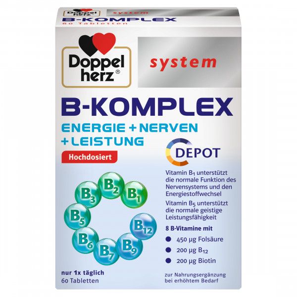 bodyguardapotheke DOPPELHERZ B-Komplex system Tabletten