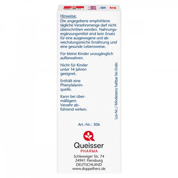 Bodyguardapotheke DOPPELHERZ Eisen-Femin DIRECT Pellets