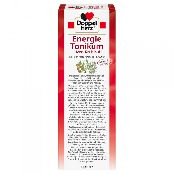Bodyguardapotheke DOPPELHERZ Energie-Tonikum Herz-Kreislauf