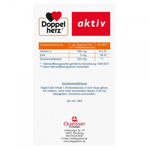 Bodyguardapotheke DOPPELHERZ Heiße Zitrone Vitamin C+Zink Granulat