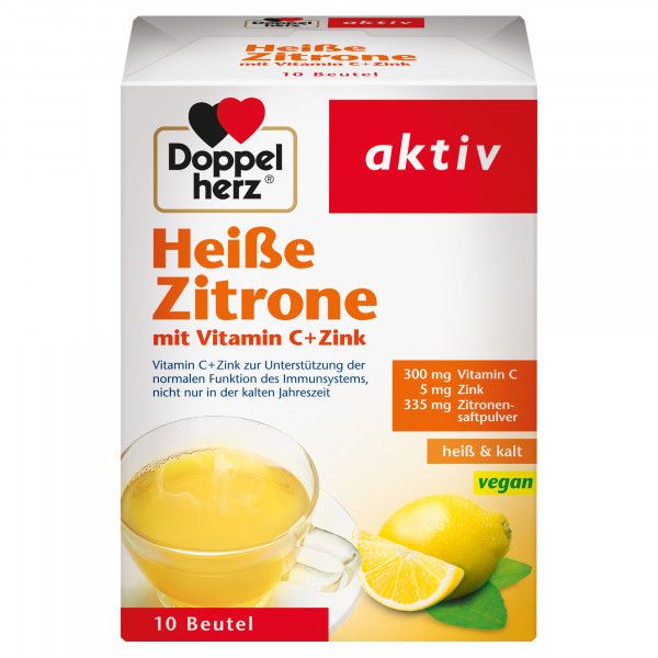 bodyguardapotheke DOPPELHERZ heiße Zitrone Vitamin C+Zink Granulat