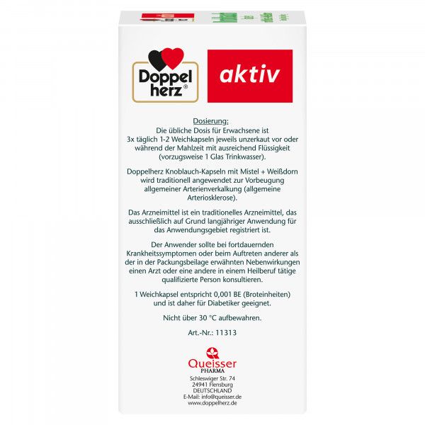 Bodyguardapotheke DOPPELHERZ Knobl.Kap.m.Mistel+Weißdorn 60/24/54 Mg