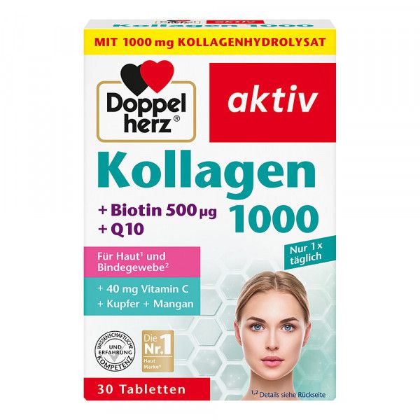 bodyguardapotheke DOPPELHERZ Kollagen 1000 Tabletten