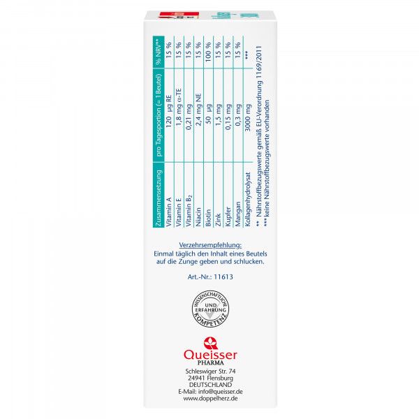 Bodyguardapotheke DOPPELHERZ Kollagen 3000 Liquid Sticks