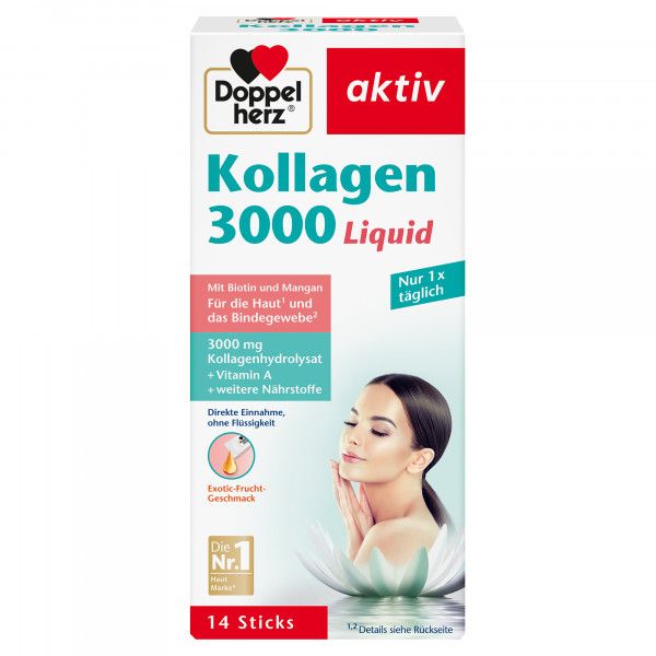 bodyguardapotheke DOPPELHERZ Kollagen 3000 Liquid Sticks
