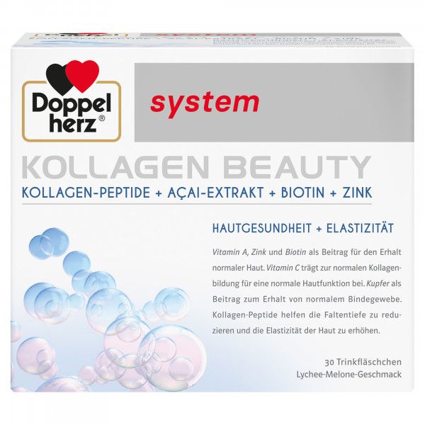 bodyguardapotheke DOPPELHERZ Kollagen Beauty system Trinkfläschchen
