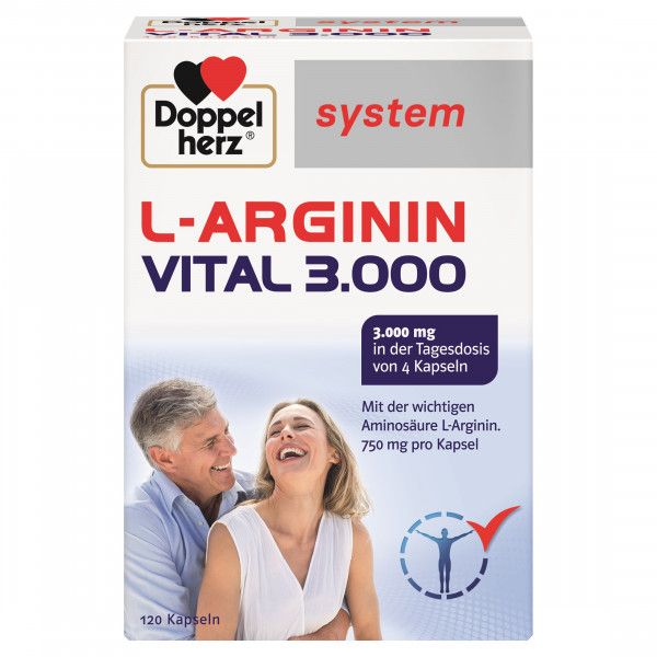 bodyguardapotheke DOPPELHERZ L-Arginin Vital 3.000 system Kapseln