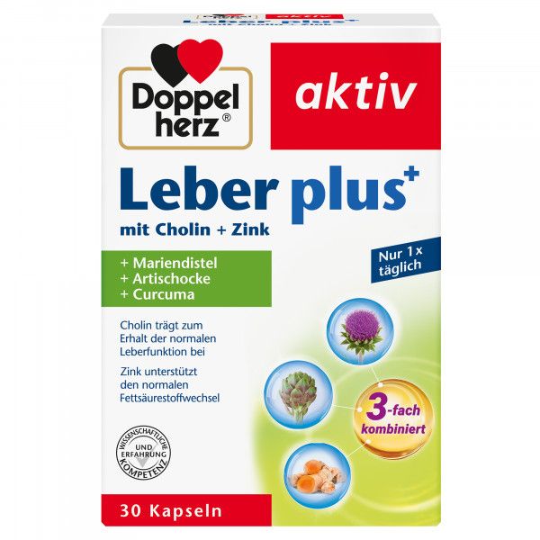 bodyguardapotheke DOPPELHERZ Leber plus mit Cholin+Zink Kapseln