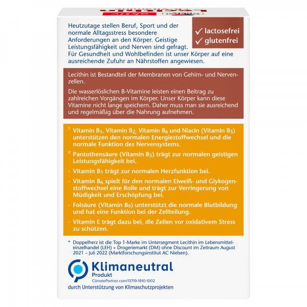 Bodyguardapotheke DOPPELHERZ Lecithin+B-Vitamine Kapseln