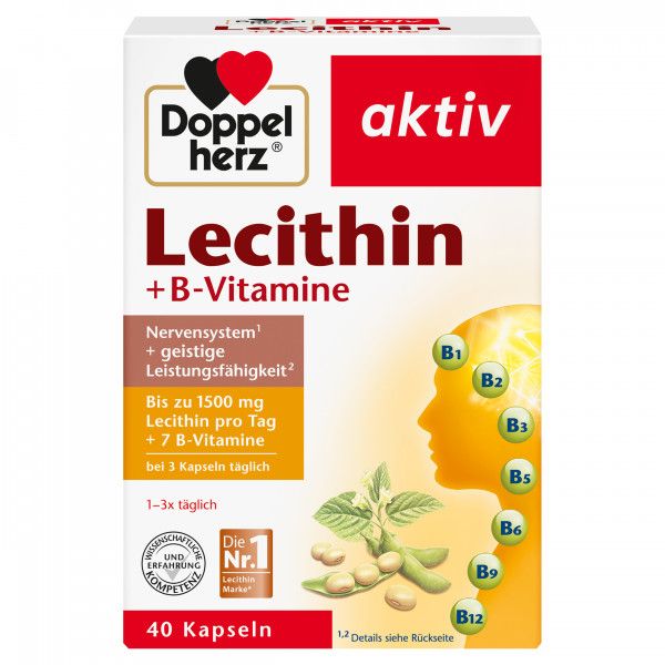 bodyguardapotheke DOPPELHERZ Lecithin+B-Vitamine Kapseln