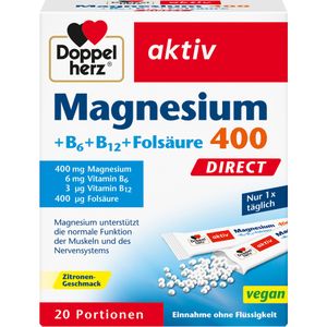 Bodyguardapotheke DOPPELHERZ Magnesium+B Vitamine DIRECT Pellets