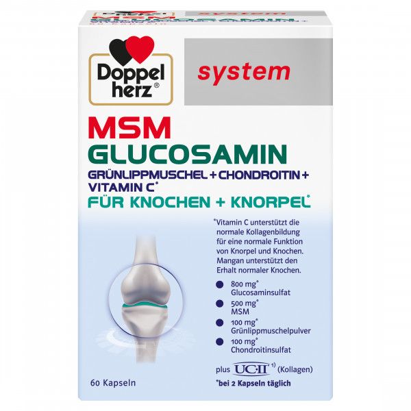 bodyguardapotheke DOPPELHERZ MSM Glucosamin system Kapseln