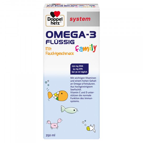 bodyguardapotheke DOPPELHERZ Omega-3 flüssig family system