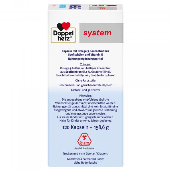 Bodyguardapotheke DOPPELHERZ Omega-3 Konzentrat System Kapseln